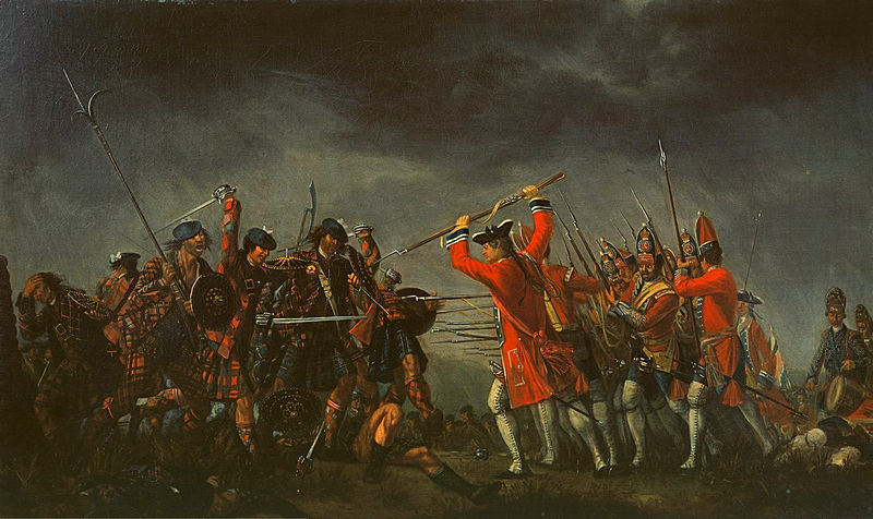 The Battle of Culloden, 1746, by David Morier.